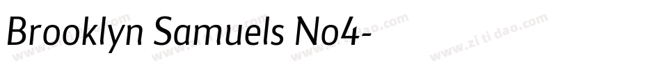 Brooklyn Samuels No4字体转换